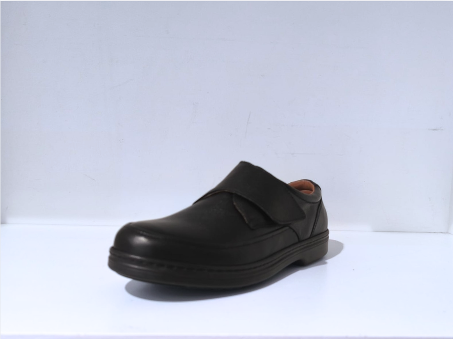 Zapato Escolar de Piel con Velcro 2 Zapato Escolar de Piel con Velcro - Imagen 2